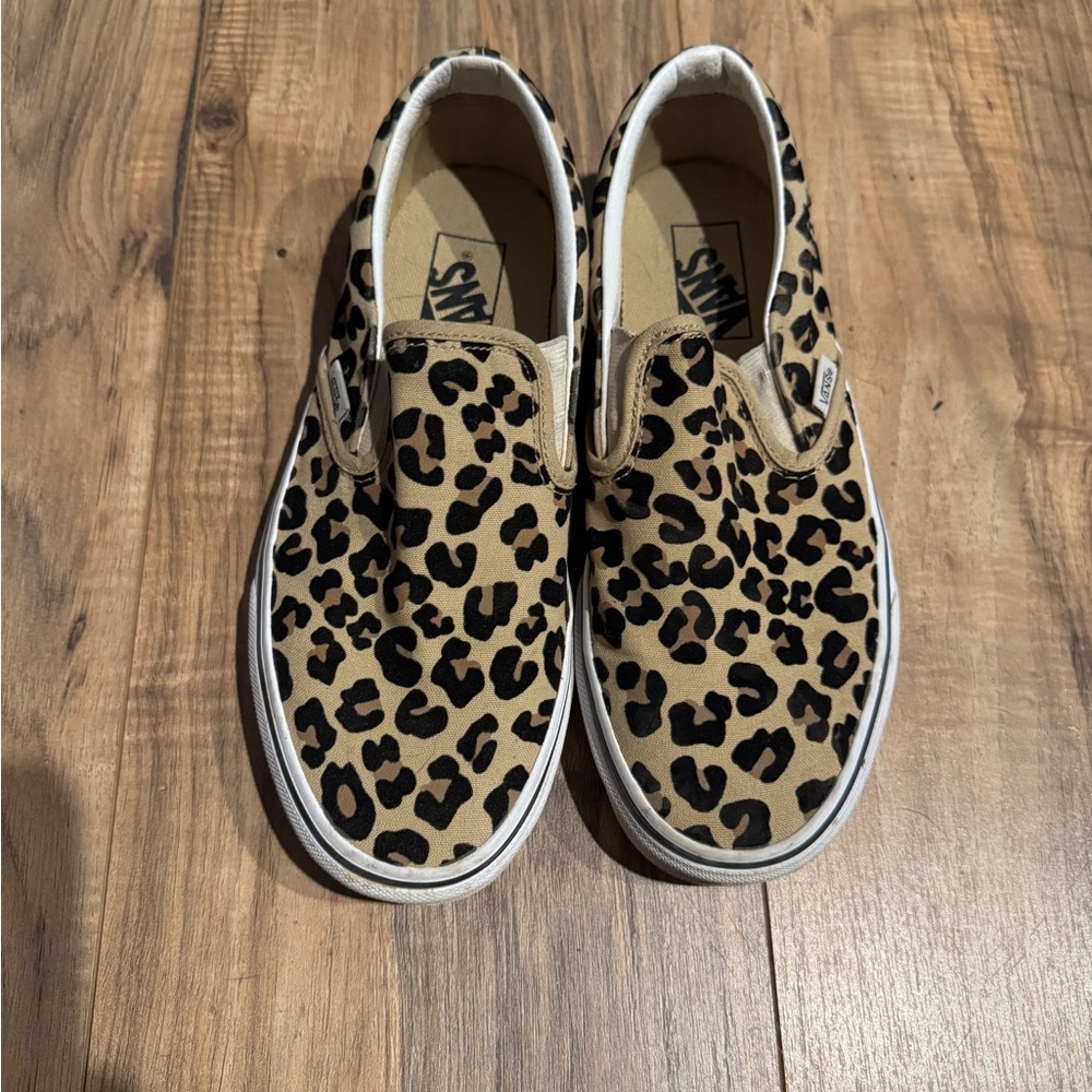 Vans Leopard Print Slip-Ons